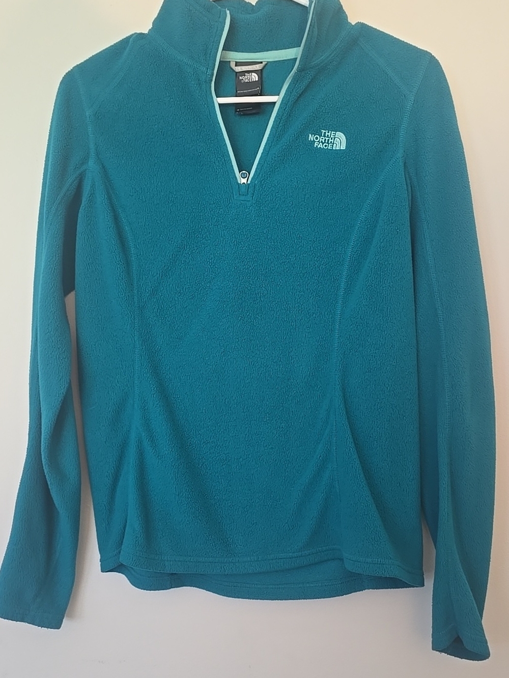 The North Face Women's Teal Quarter-Zip Fleece Pullover